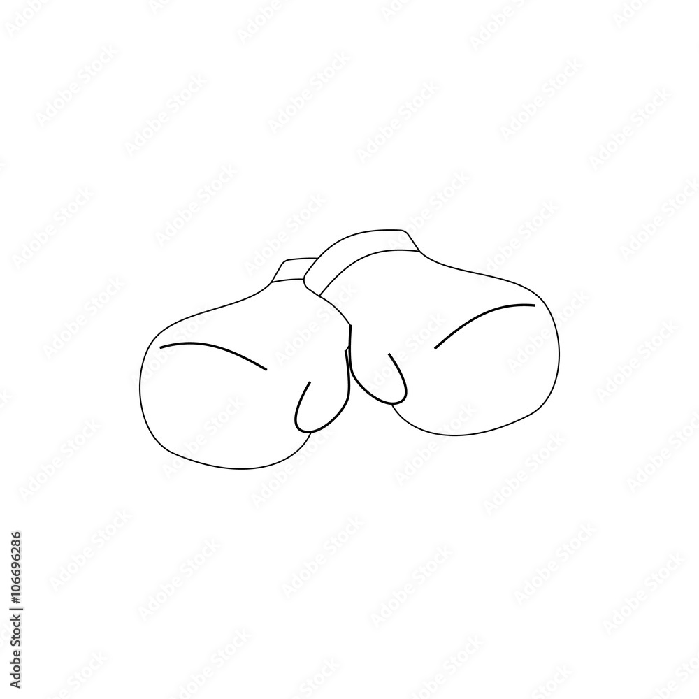 Boxing icon, isometric 3d style Boxing icon, isometric 3d style
