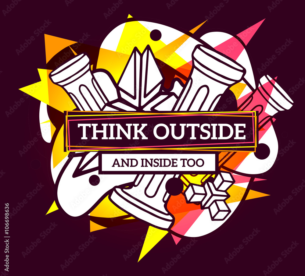 Obraz premium Vector illustration of colorful pink and yellow abstract composi