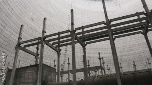 Unfinished and abandoned the cooler reactor at the Chernobyl nuclear power plant. The consequences of the accident at the Chernobyl nuclear power plant. photo