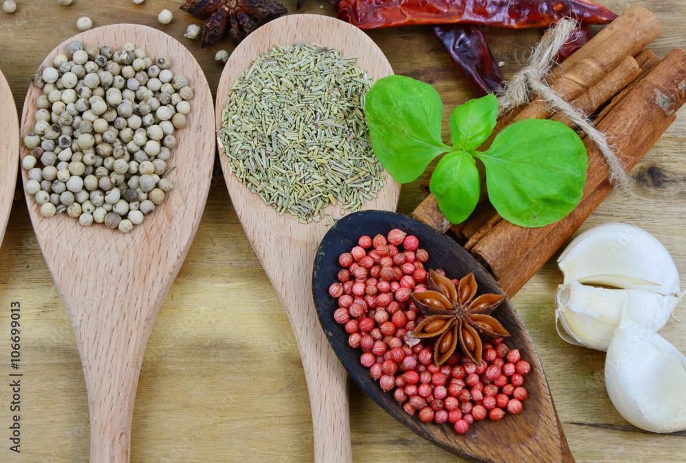 Health benefits  and the aroma of spices