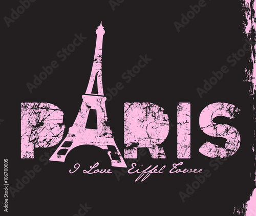 Paris tower t-shitr print design