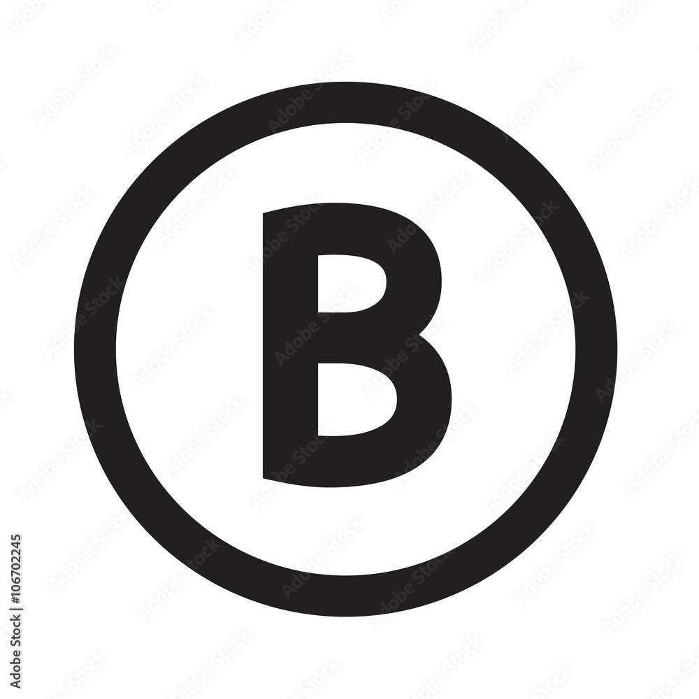 Basic font for letter B icon Illustration design Basic font for letter B icon Illustration design