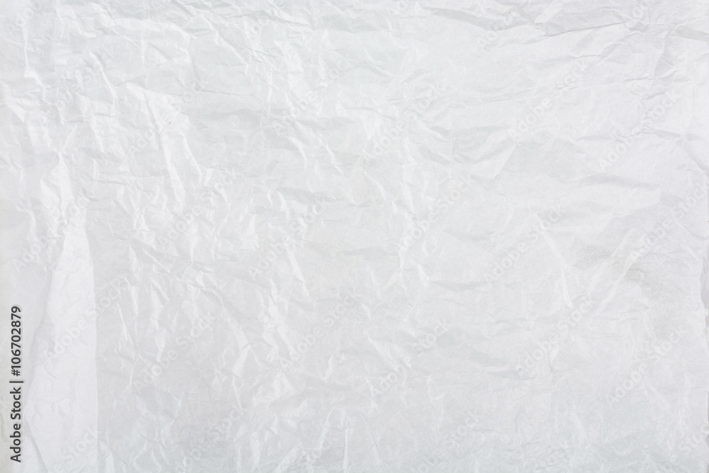 Close up of wrinkle paper texture - White paper shiny sheet. Close up of wrinkle paper texture - White paper shiny sheet.