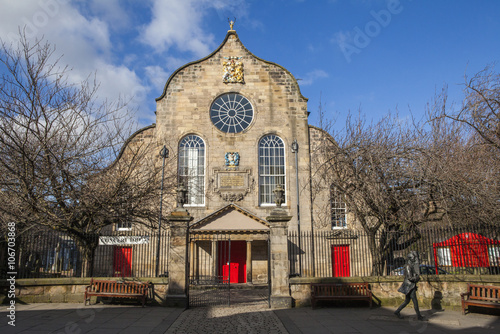 Canongate Kirk in Edinburgh, Scotland. photo