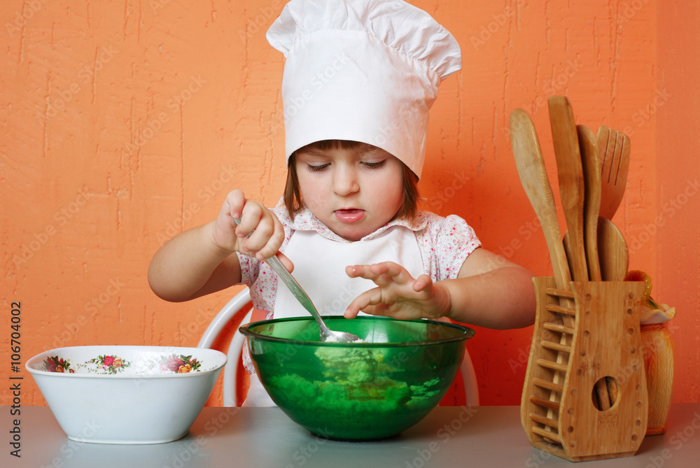 little cute chef cooking biscuits little cute chef cooking biscuits
