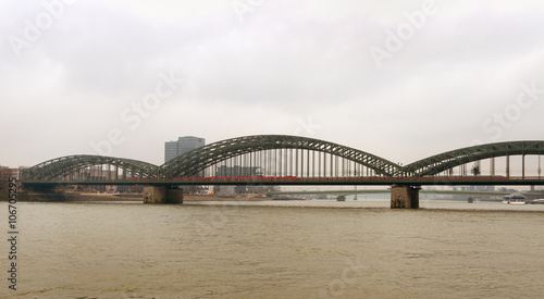View to the bridges in Cologne. © Ludmila Smite
