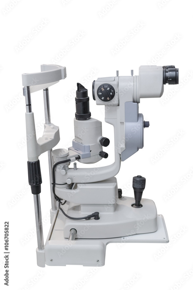 Fototapeta premium apparatus for measurement of vision isolated on white background