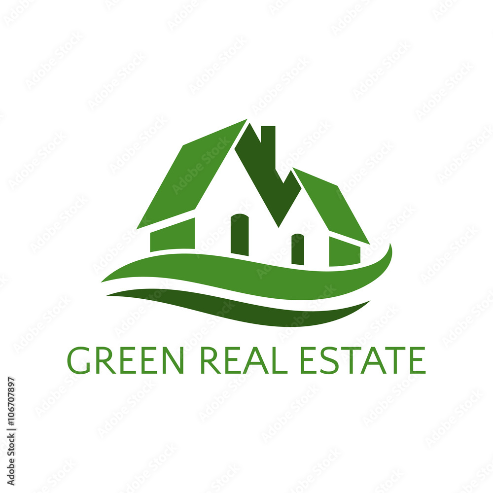 Fototapeta premium Icon house for real estate business. Vector illustration