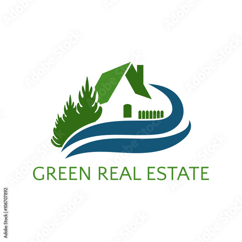 Icon house for real estate business. Vector illustration