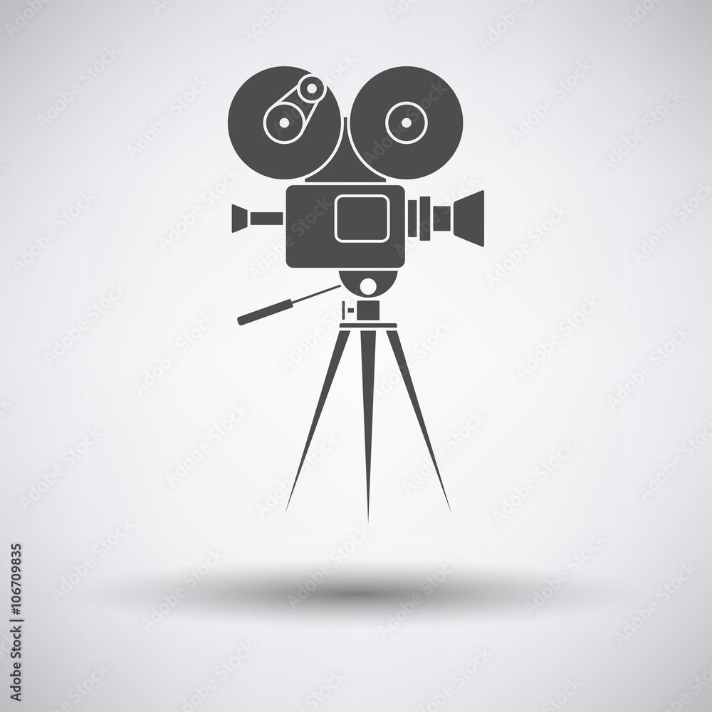 Obraz premium Retro cinema camera icon