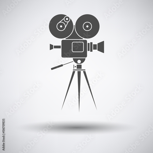Retro cinema camera icon