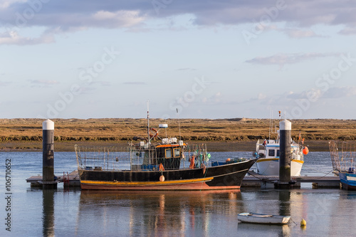 Fishing vessel to dock in Portugal. 
