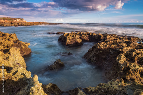 Seascape waves in motion. 