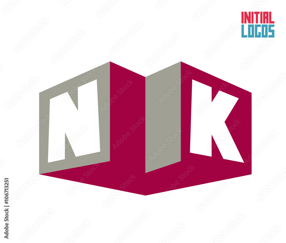 NK Initial Logo for your startup venture NK Initial Logo for your startup venture