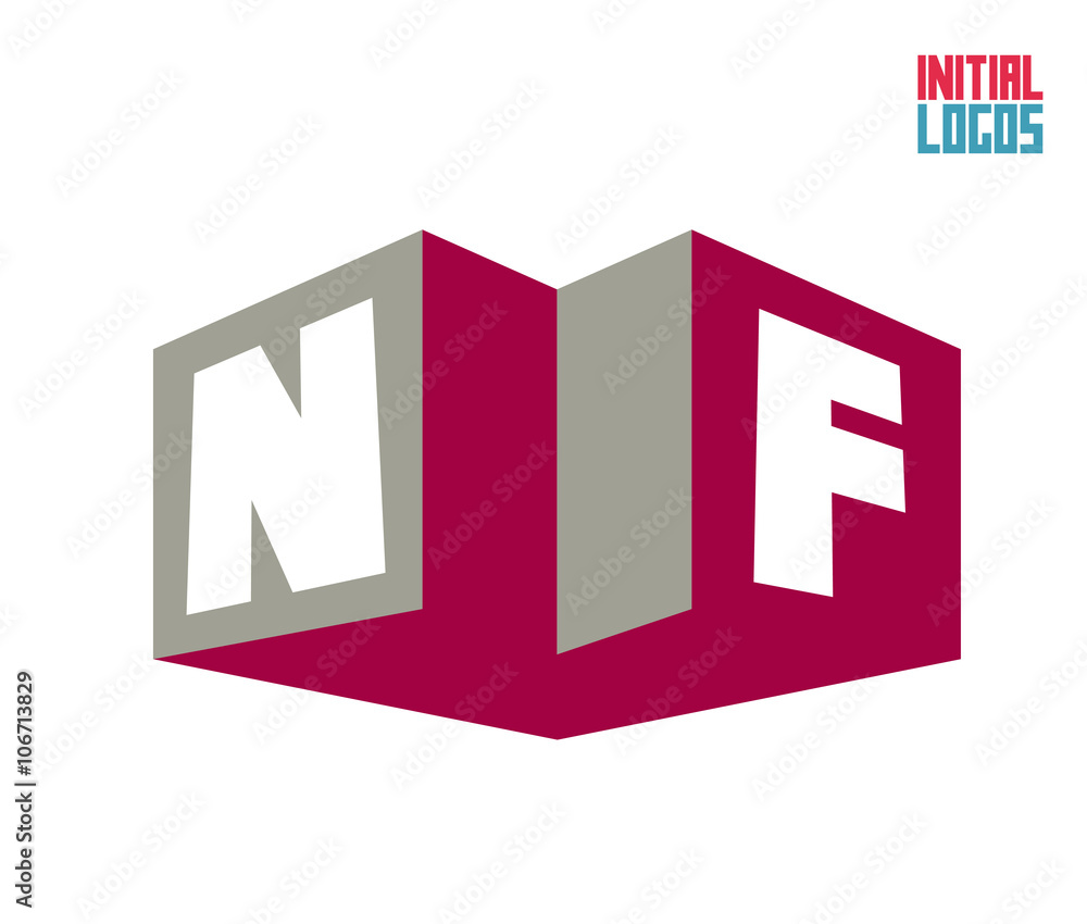 NF Initial Logo for your startup venture NF Initial Logo for your startup venture