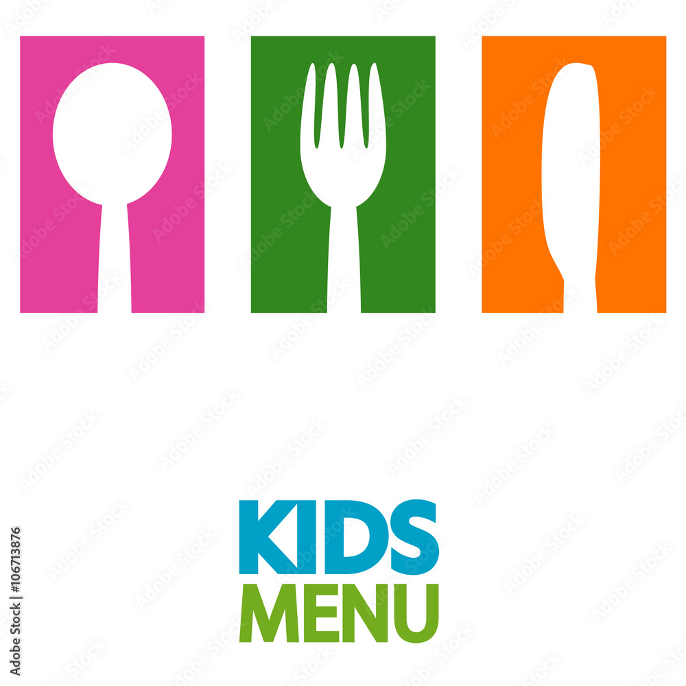 Fototapeta premium kids menu background