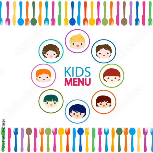 menu kids background