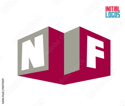 NF Initial Logo for your startup venture