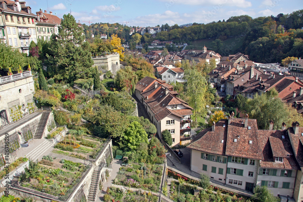 Stepped Bern / Terraced gardens in Bern (capital of Switzerland)