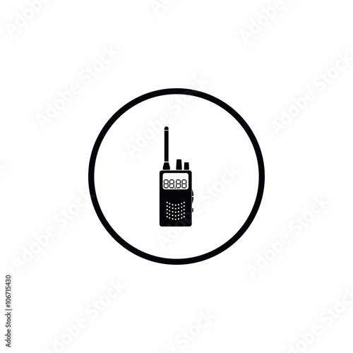 Icon mobile radio. photo
