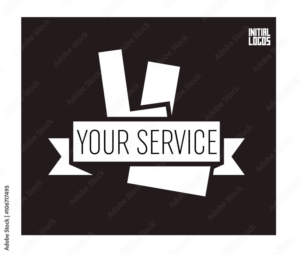 Obraz premium LL Initial Logo for your startup venture