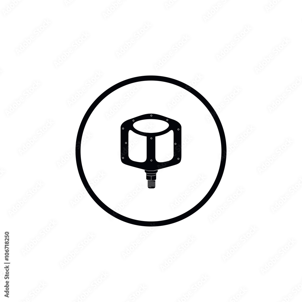 Icon bicycle pedal. Icon bicycle pedal.