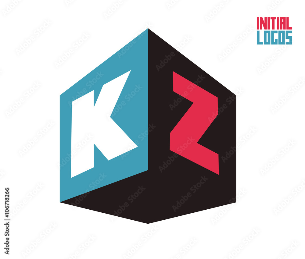 KZ Initial Logo for your startup venture KZ Initial Logo for your startup venture
