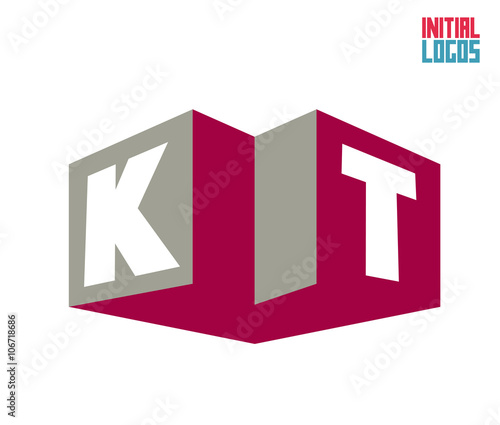 KT Initial Logo for your startup venture