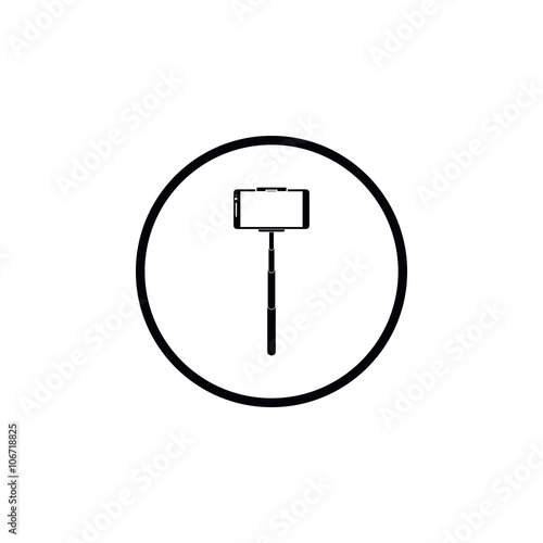 Icon for Selfie monopod with the phone.