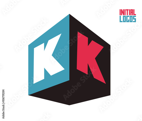 Free Download KK Initial Logo for your startup venture - GFXLoad