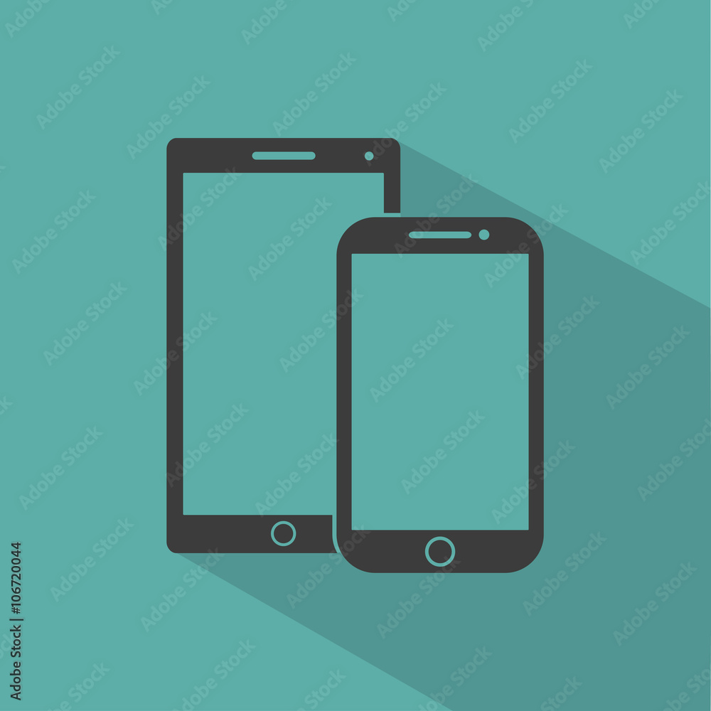 mobile phone outline icons template with shadow on a green background flat style,stylish vector illustration mobile phone outline icons template with shadow on a green background flat style,stylish vector illustration
