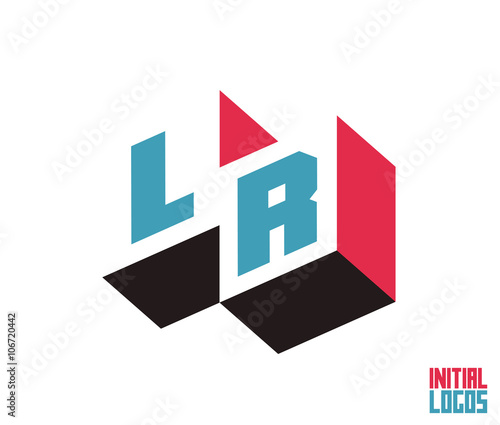 LR Initial Logo for your startup venture
