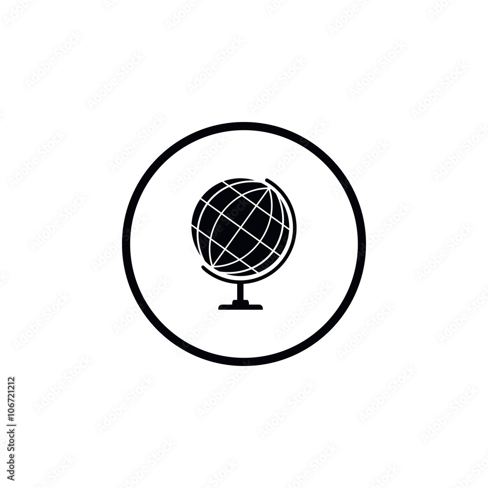 Globe icon. Globe icon.