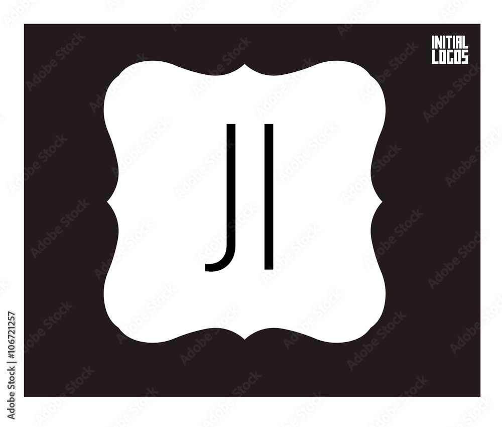 JI Initial Logo for your startup venture JI Initial Logo for your startup venture