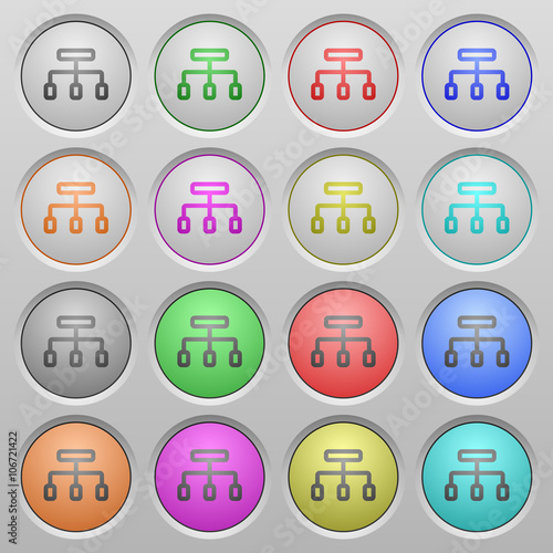 Connect plastic sunk buttons