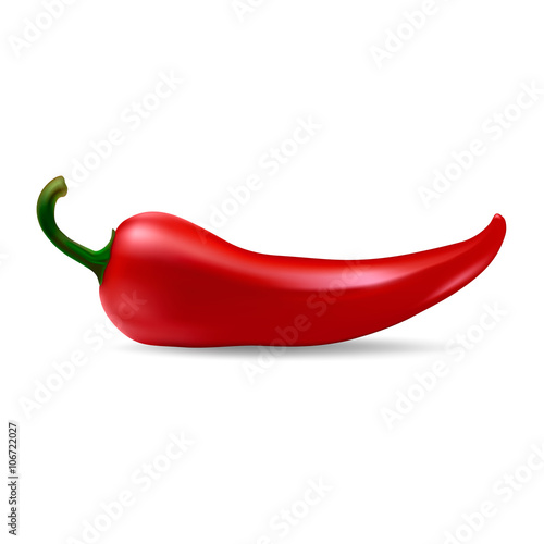 Vector red chilli pepper