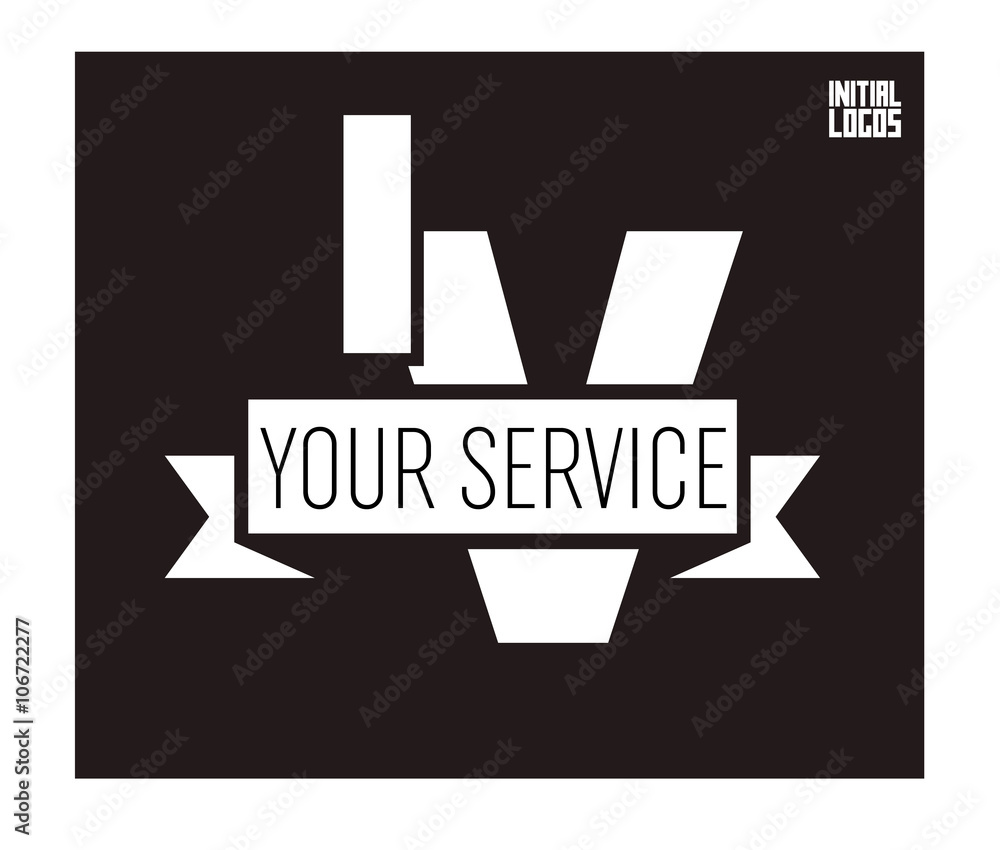 IV Initial Logo for your startup venture IV Initial Logo for your startup venture
