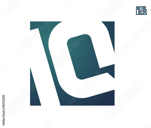 IQ Initial Logo for your startup venture