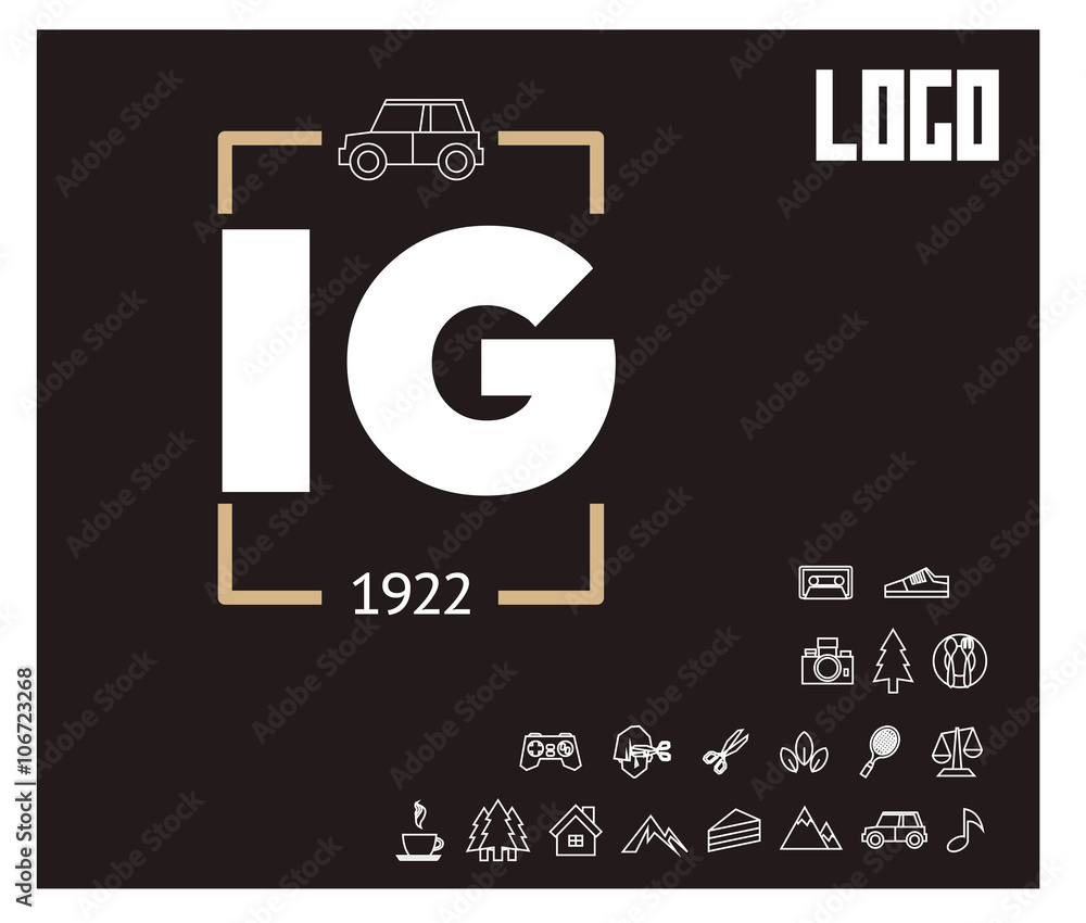 IG Initial Logo for your startup venture IG Initial Logo for your startup venture