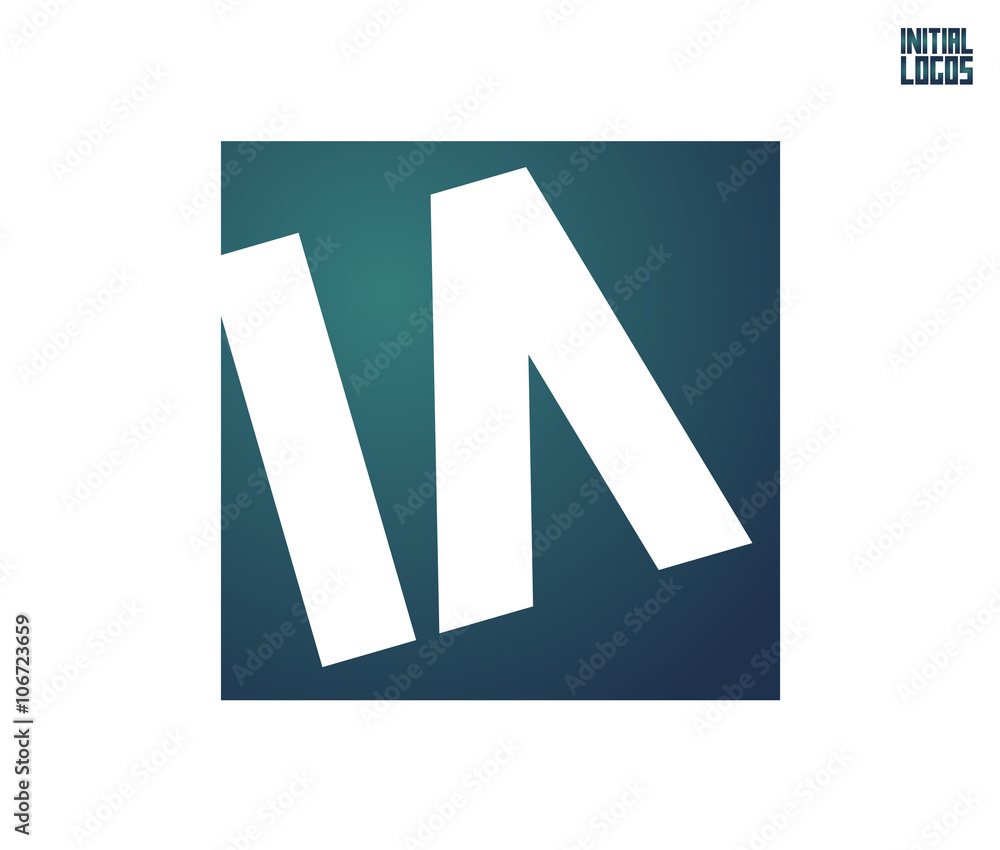 Fototapeta premium IA Initial Logo for your startup venture