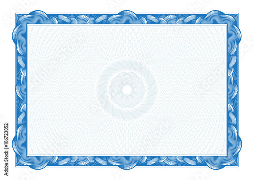 Certificate. Template diplomas, currency. Vector