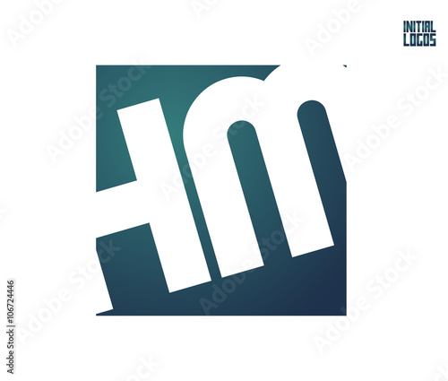 HM Initial Logo for your startup venture