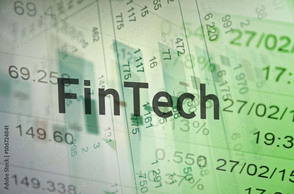 Fototapeta premium FinTech concept.