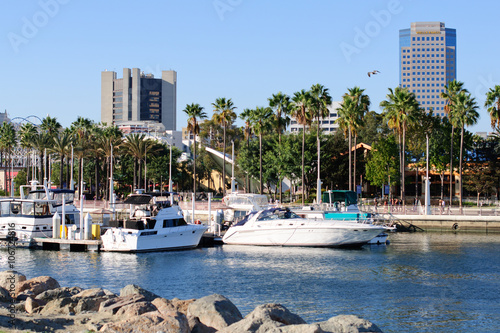 Waterfront of Long Beach in Los Angeles metropolitan area