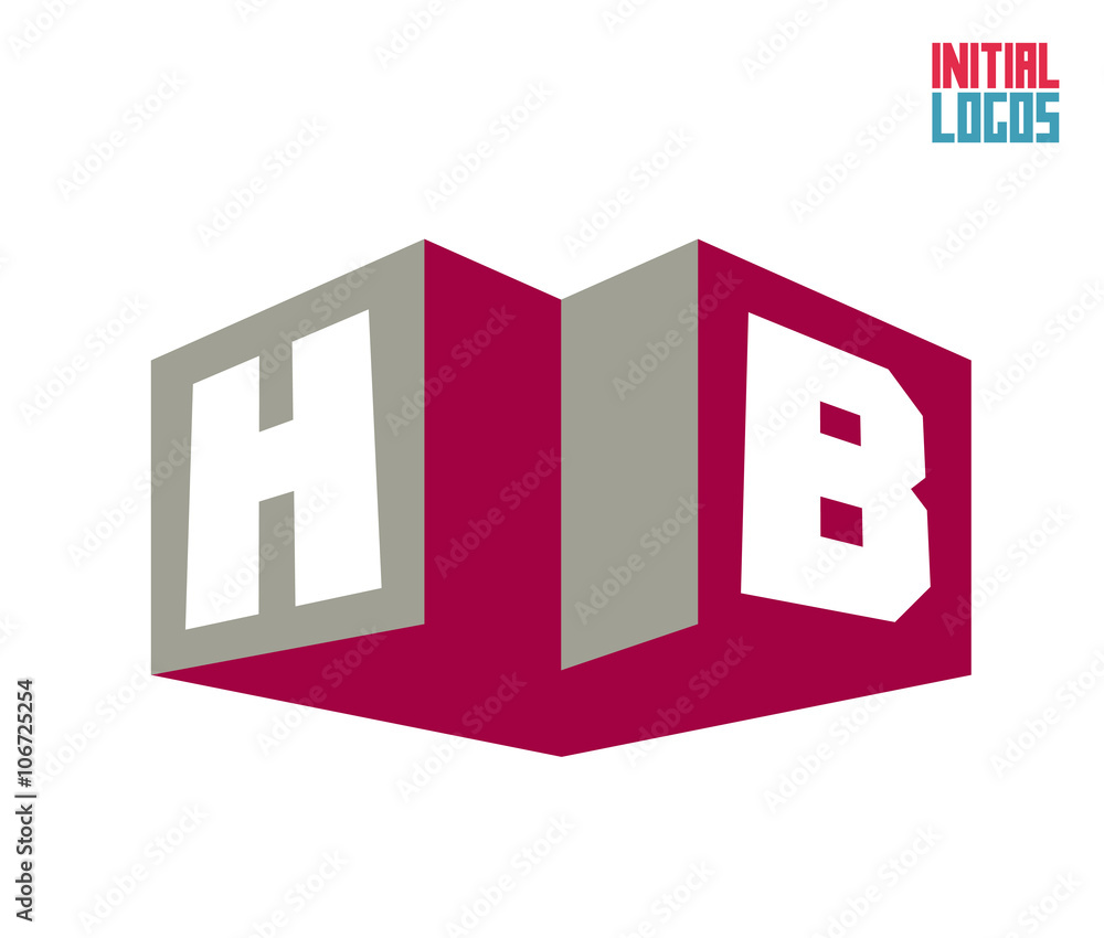Fototapeta premium HB Initial Logo for your startup venture