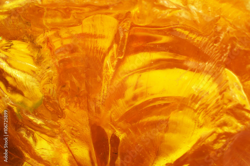 Abstract of sunlight passed throughout piece of rosin