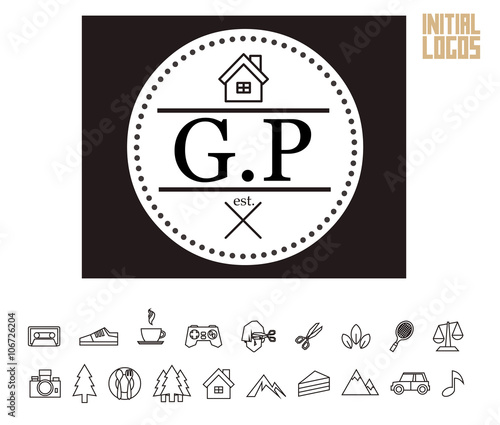 GP Initial Logo for your startup venture