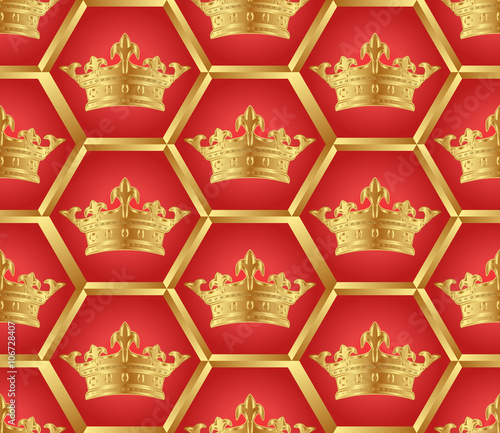 royal pattern seamless with crowns
