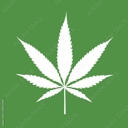 Cannabis leaf and Texture. Vector illustration and icon.