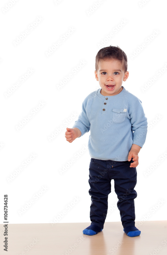 Beautiful baby learning to walk Beautiful baby learning to walk